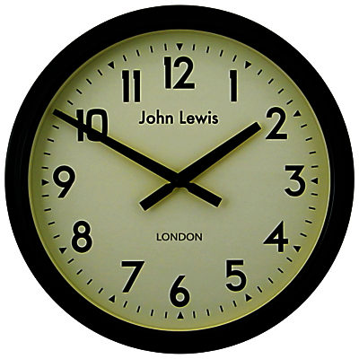 Lascelles Personalised Case Clock, Dia.37cm Black Lascelles Personalised Case Clock, Dia.37cm Black